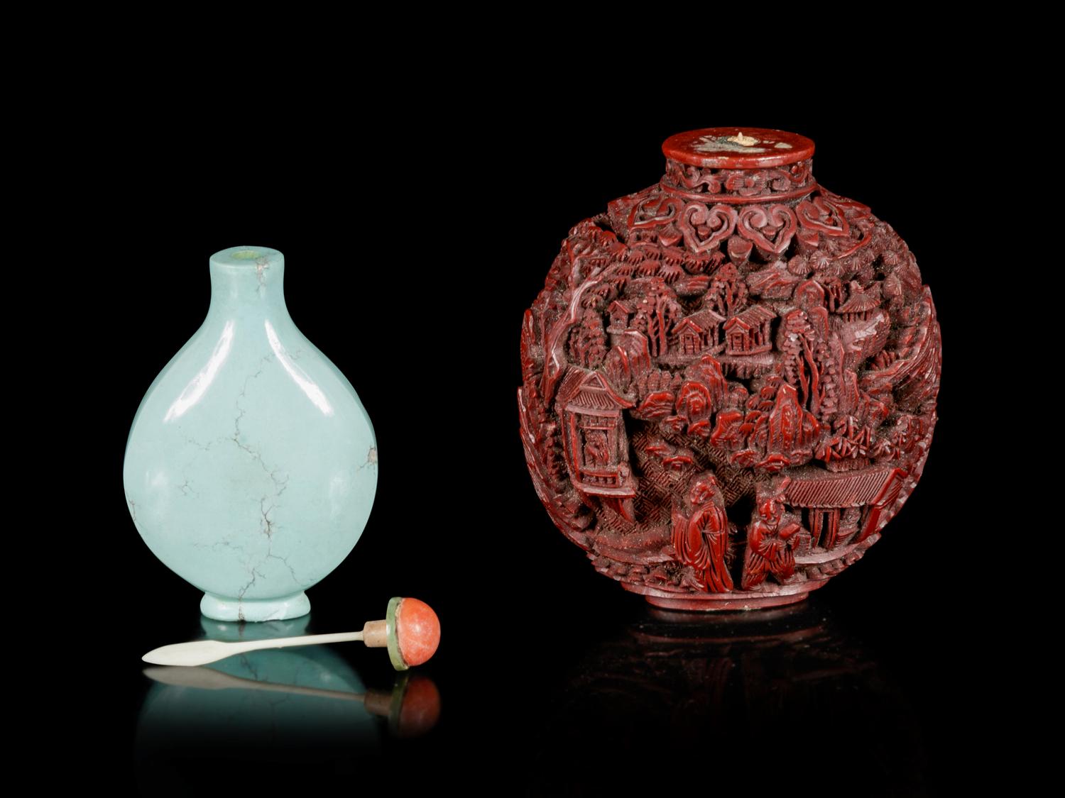 Two Chinese Snuff Bottles