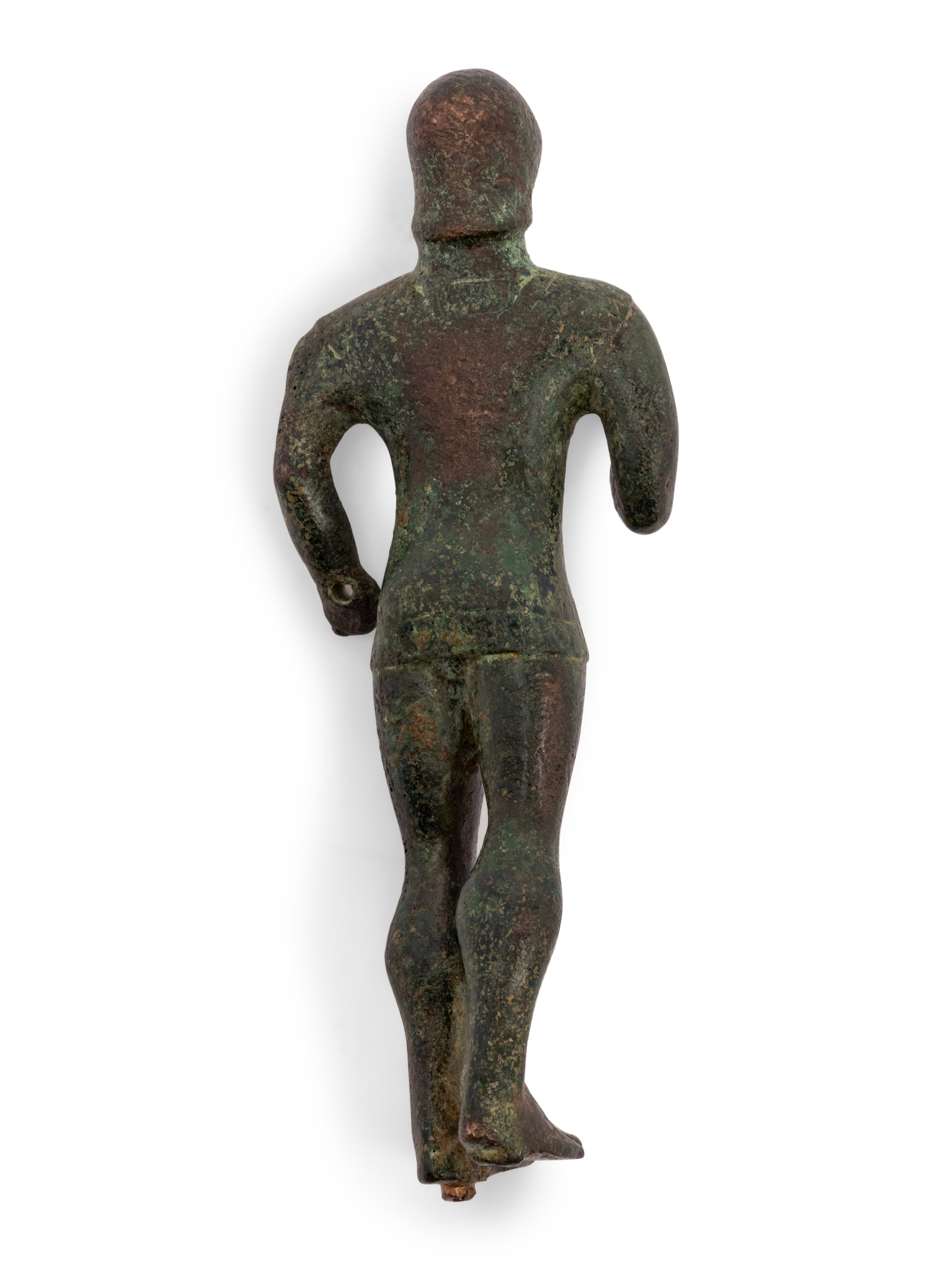 A Continental Bronze Figure in the Estruscan Style