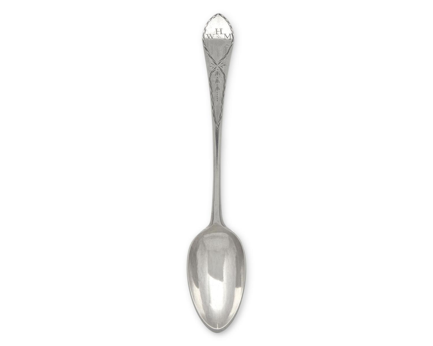A Silver Tablespoon, Benjamin Burt (1829-1805), Boston, MA, Circa 1790