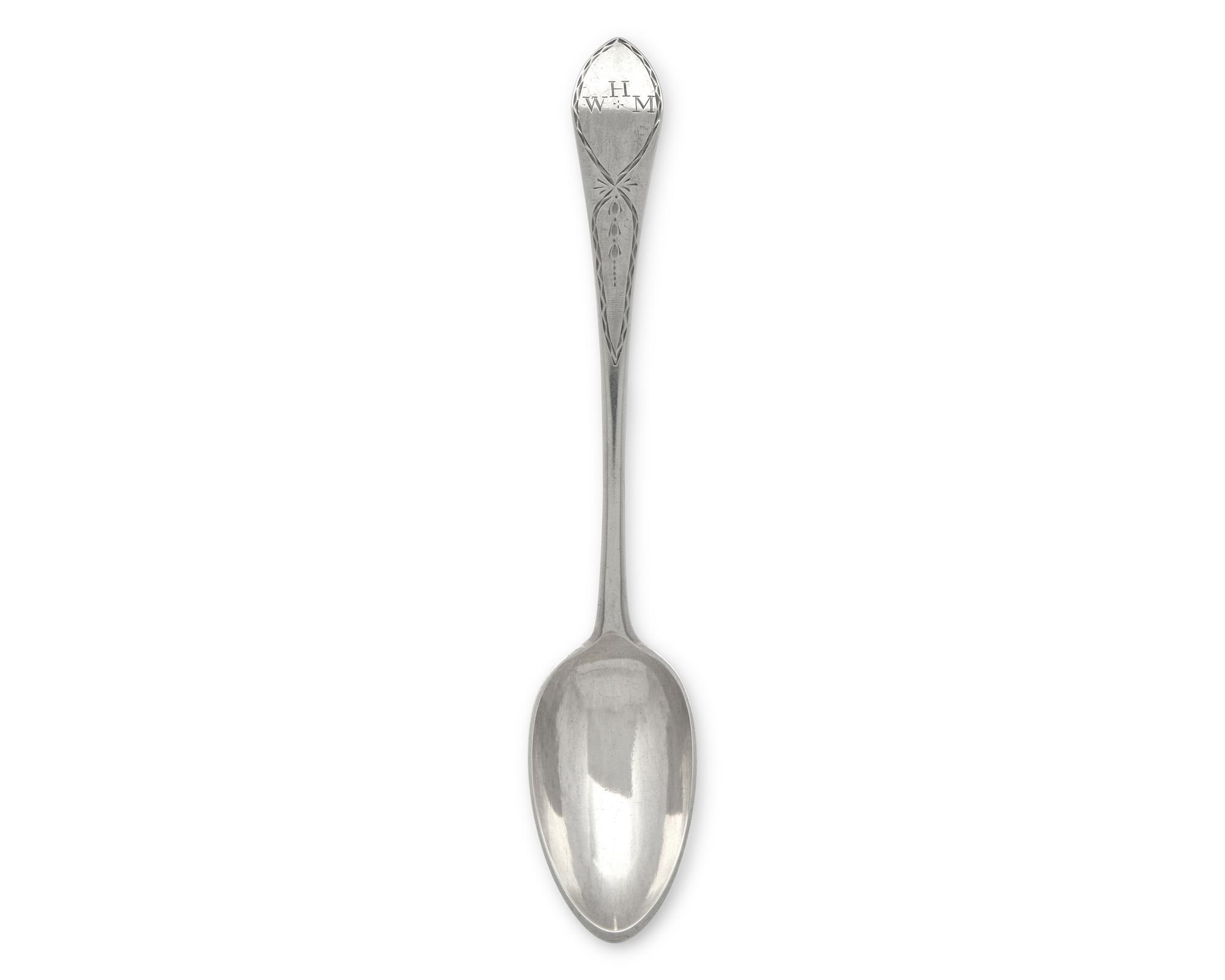 A Silver Tablespoon, Benjamin Burt (1829-1805), Boston, MA, Circa 1790