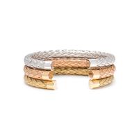 ROBERTO COIN, GOLD CUFF BRACELET SET