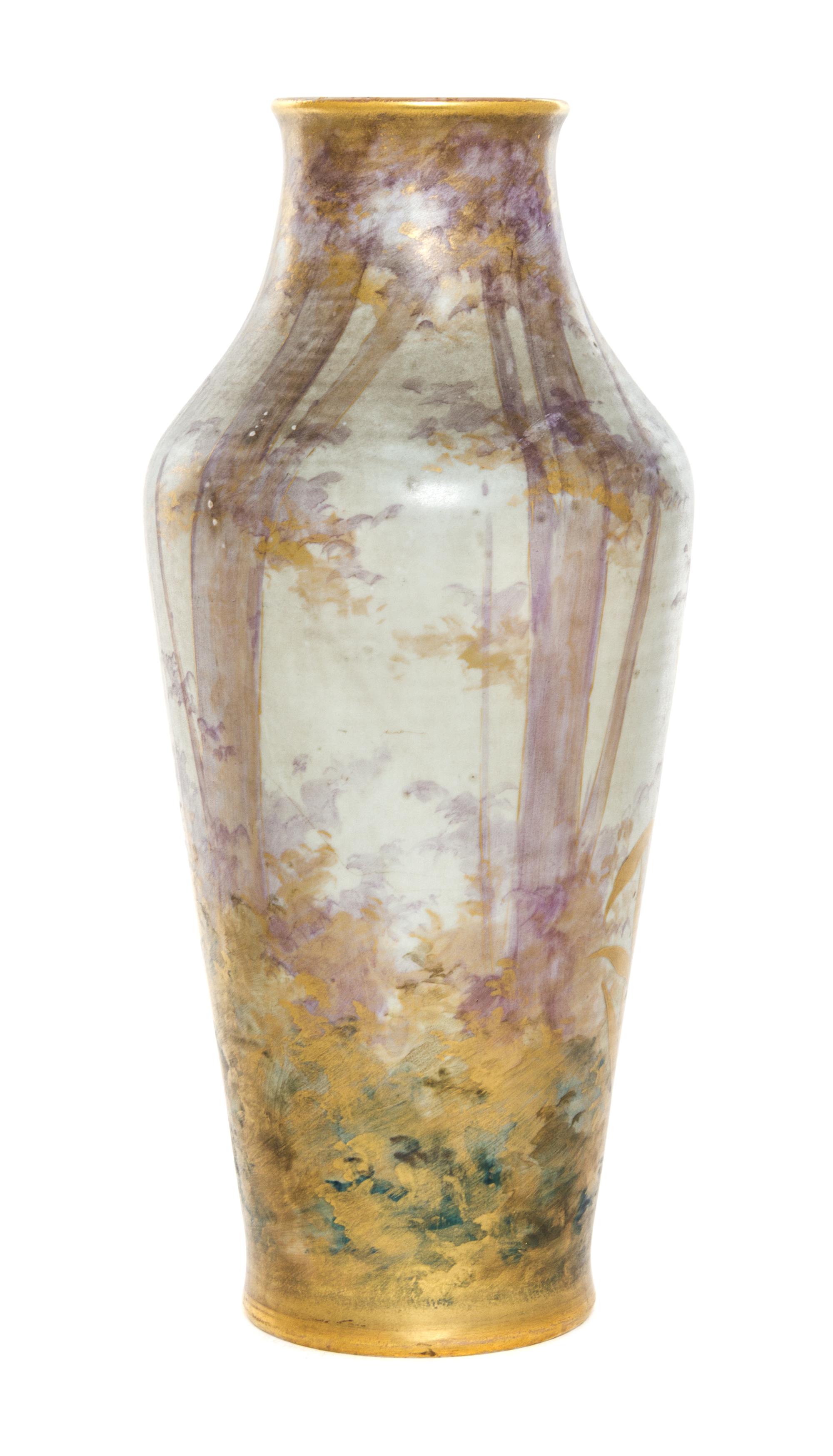 An Amphora Porcelain Vase Height 12 inches.