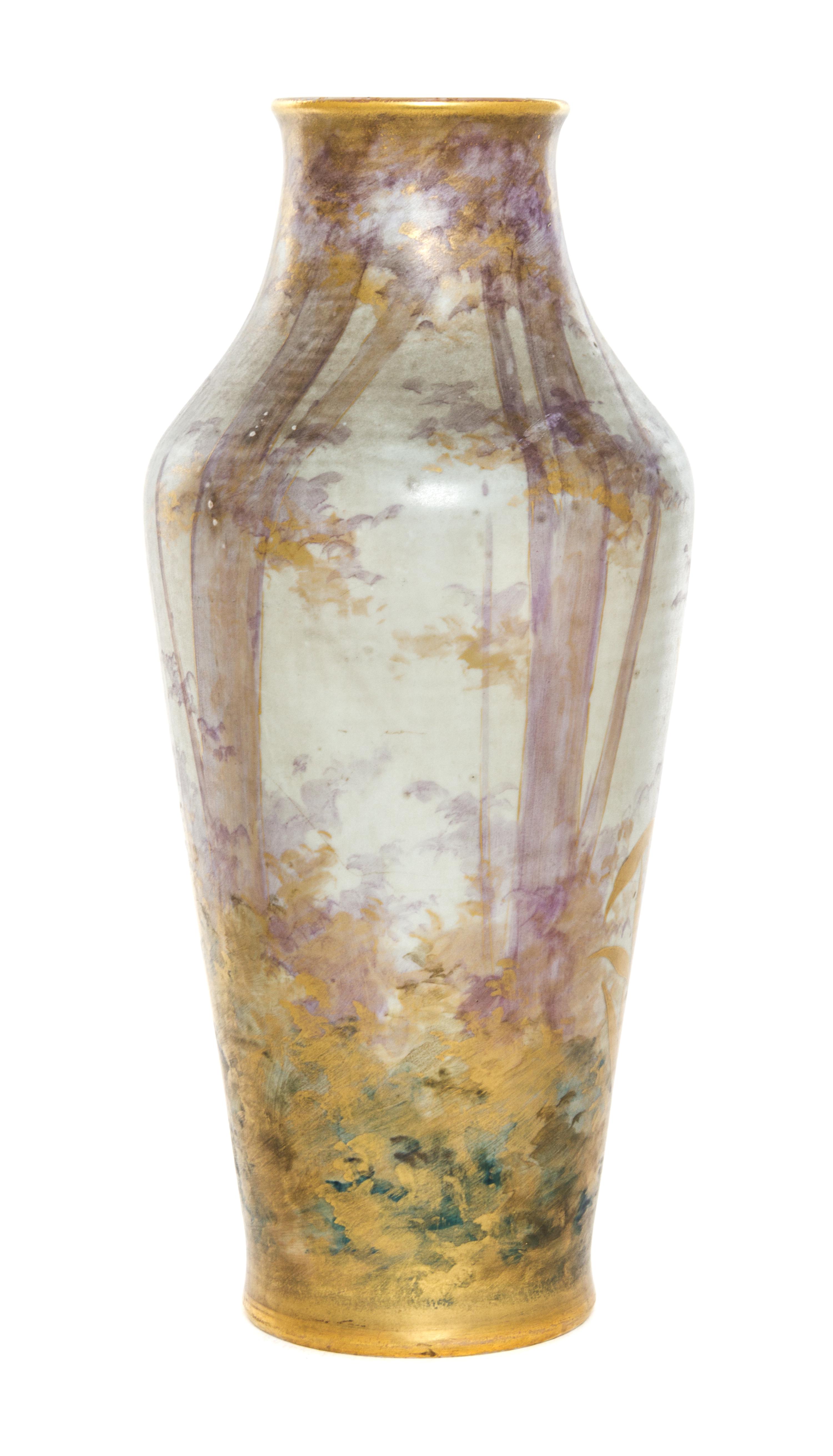 An Amphora Porcelain Vase Height 12 inches.