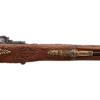 Contemporary Snaphance Jaeger Rifle in the Style of Meister der Tierkopfranke by John B. Derrick (American, b.1936)