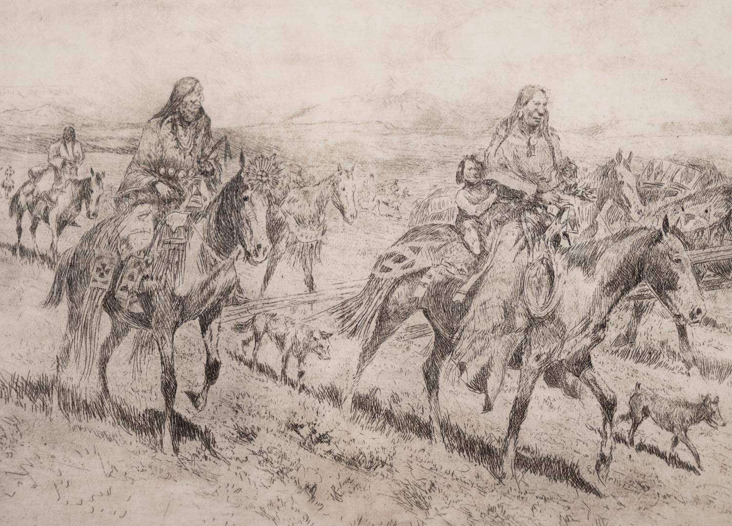 Blackfoot Women Moving Camp