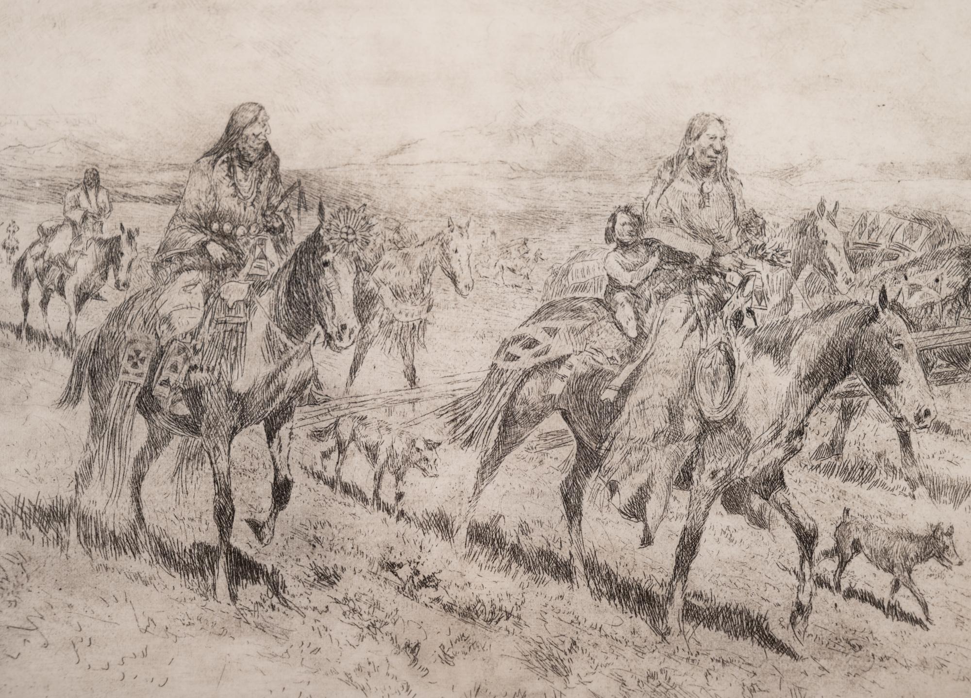 Blackfoot Women Moving Camp