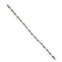 Diamond, Black Diamond, and White Gold Bracelet