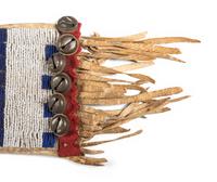 Sioux Beaded Hide Saddle Blanket