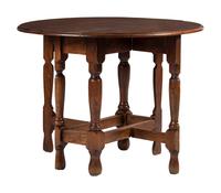 A William and Mary Style Oak Gateleg Table