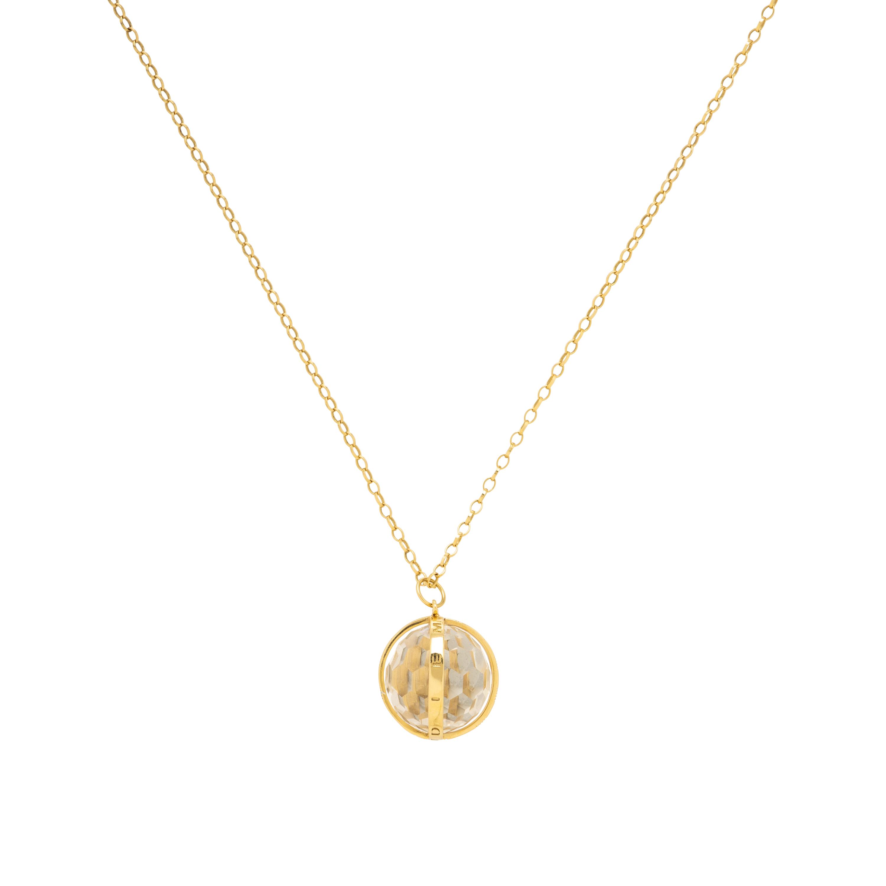 Monica Rich Kosann, 'Carpe Diem', Rock Crystal Quartz and Yellow Gold Pendant Necklace