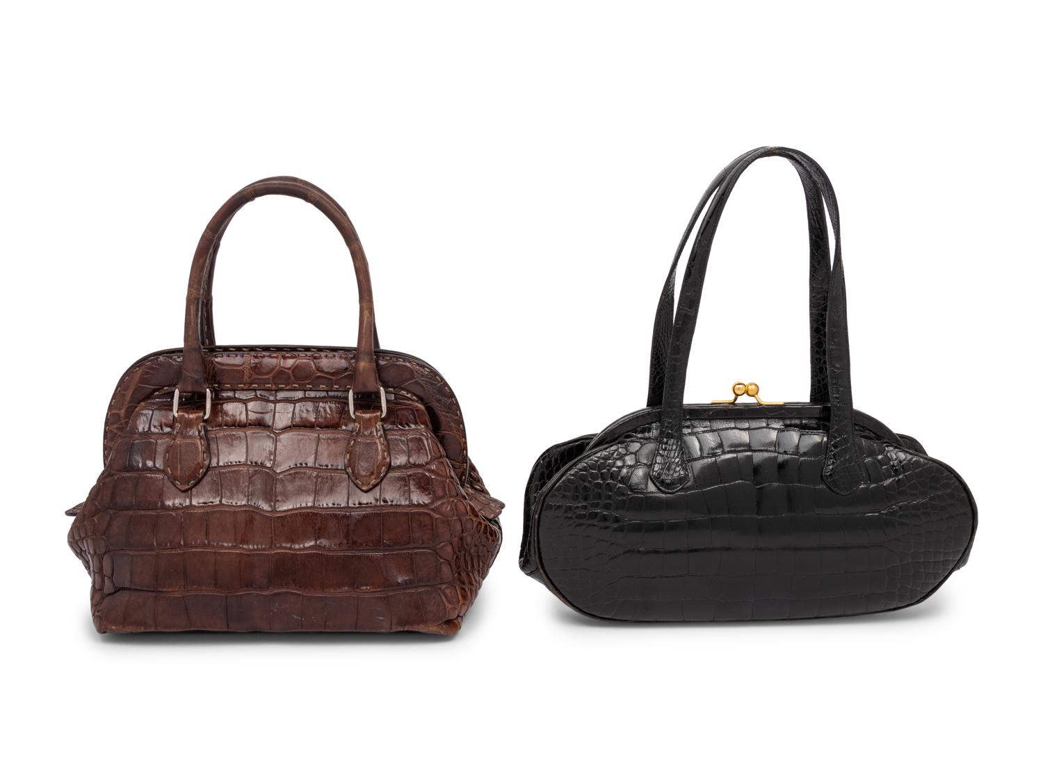 Two Crocodile Bags: Fendi & Puruti