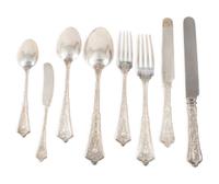 A Tiffany and Co. ' Persian' Silver Flatware Service