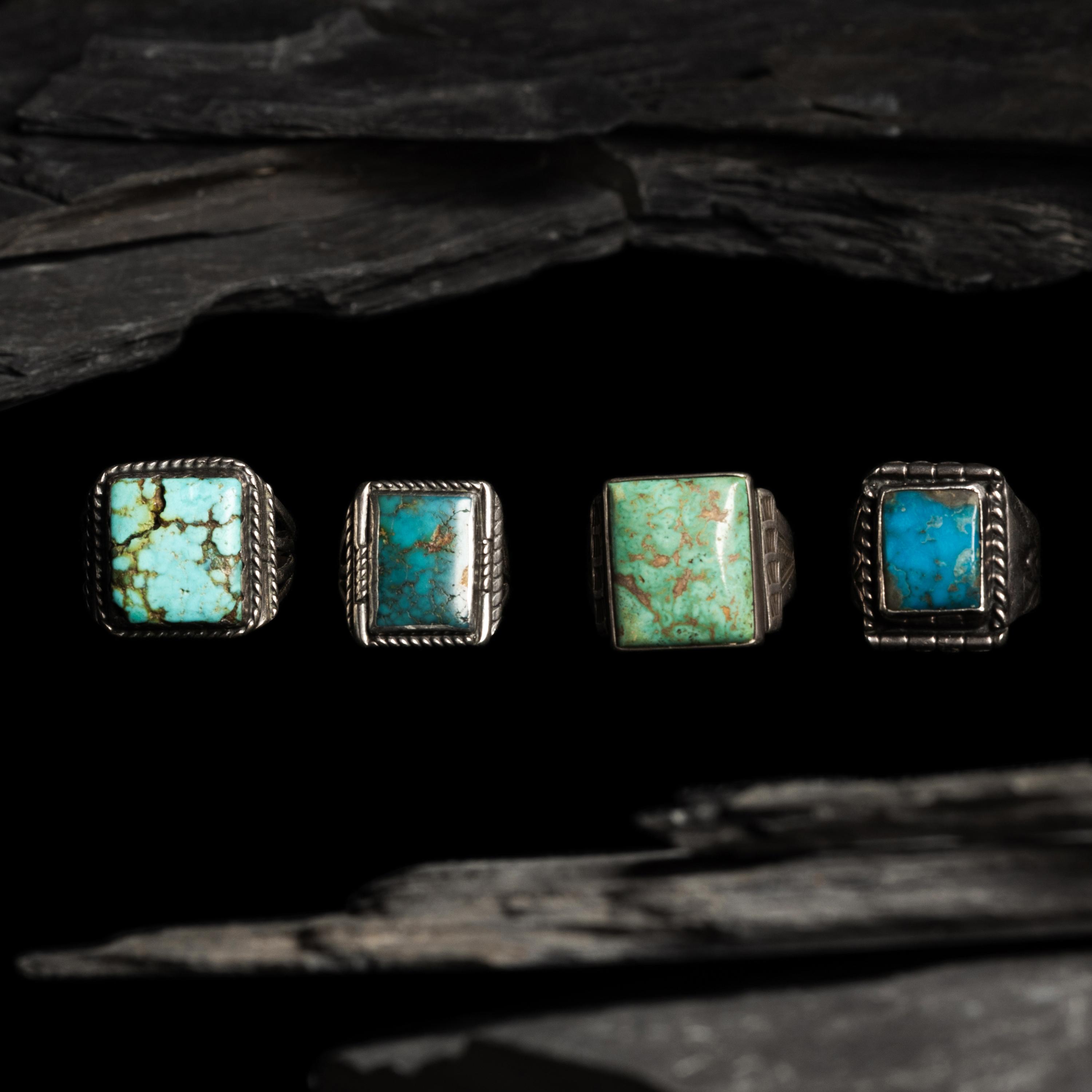Navajo Silver and Turquoise Rings