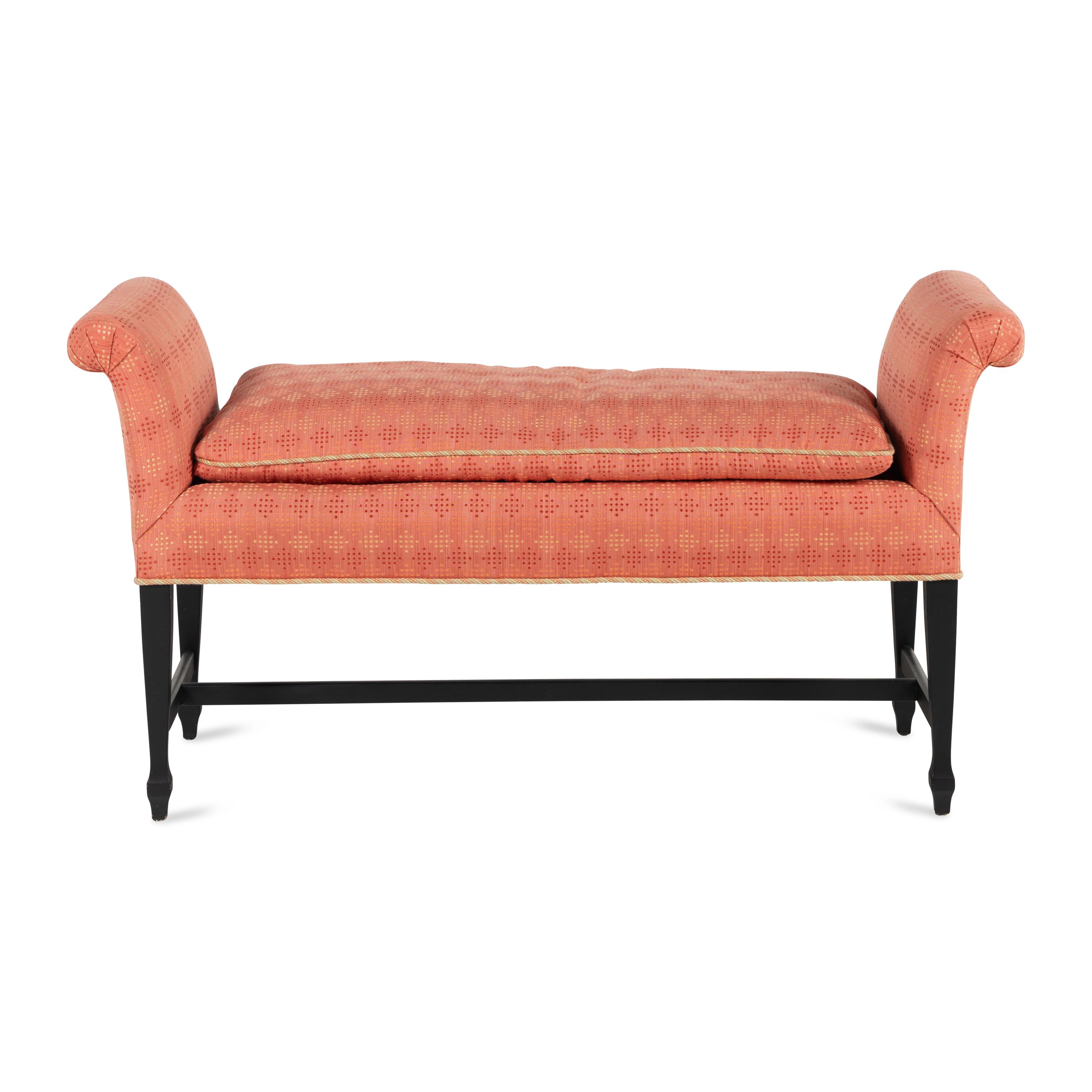 An Upholstered Hall Bench