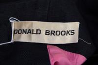 A Donald Brooks Black Linen Dress,