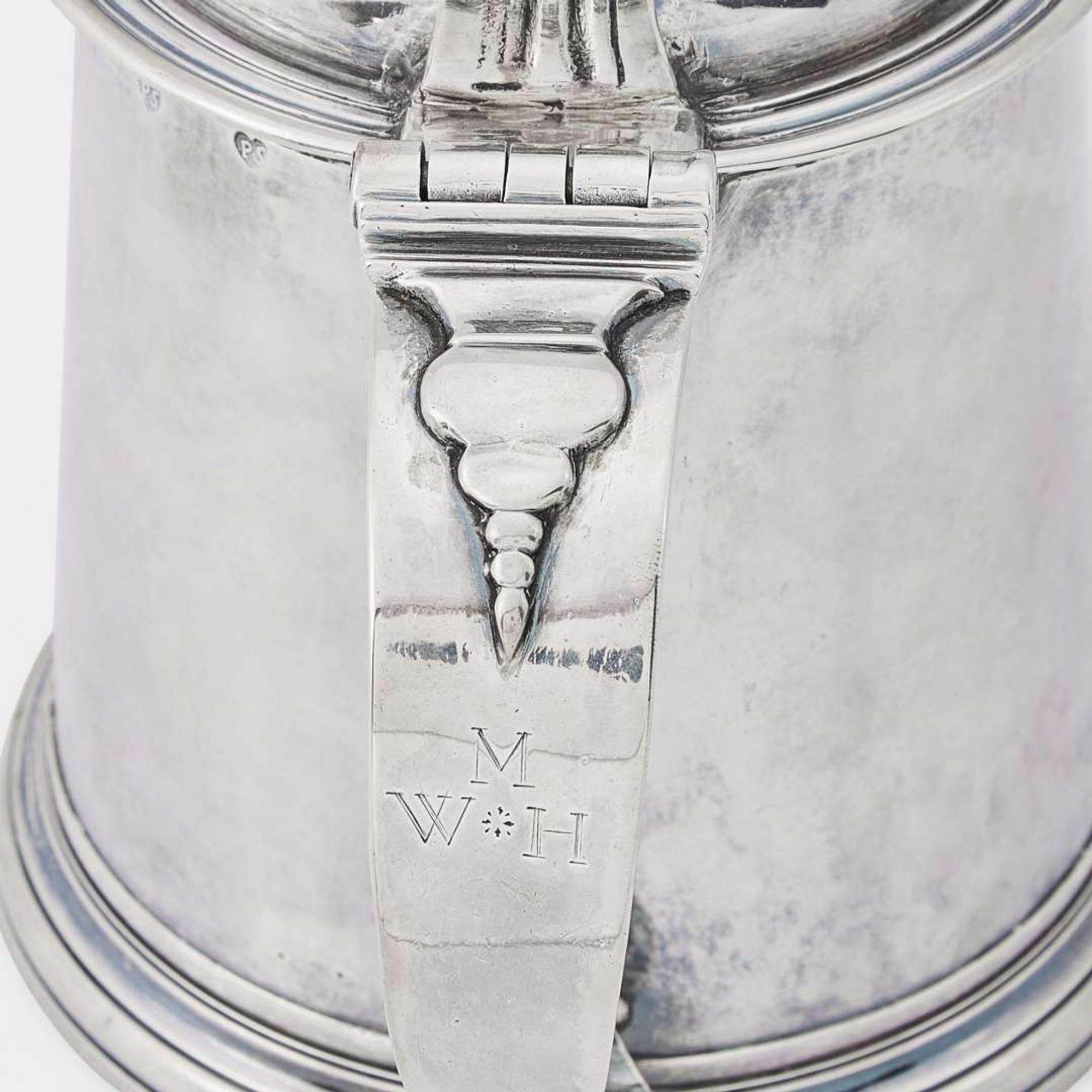 A silver covered tankard Philip Syng, Jr. (1703-1789), Philadelphia, PA, circa 1750