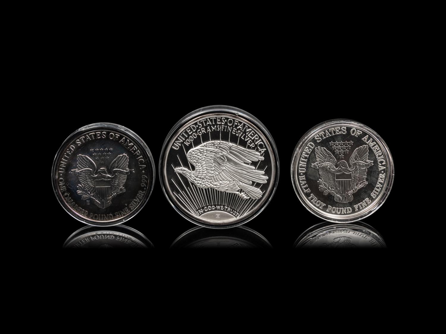 [PRIVATE ISSUE] A Collection of Six Large-Size Silver Rounds