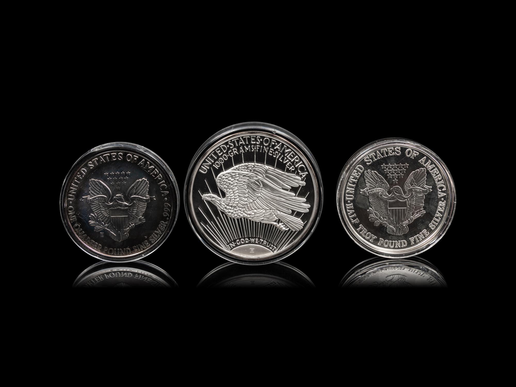 [PRIVATE ISSUE] A Collection of Six Large-Size Silver Rounds