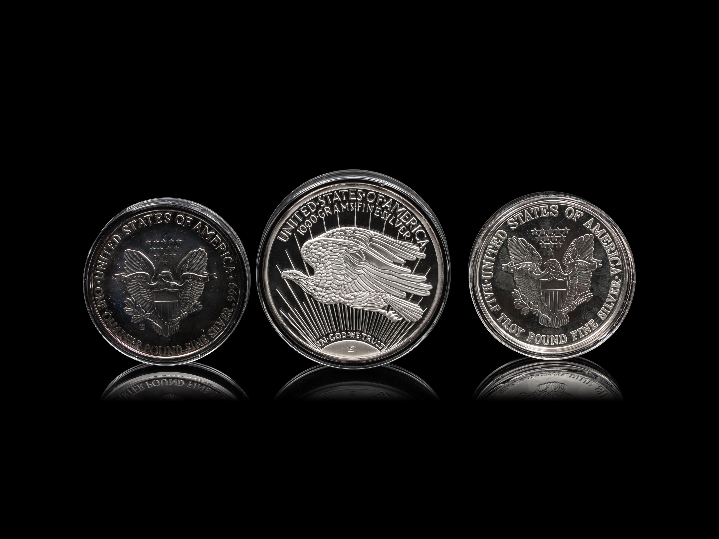 [PRIVATE ISSUE] A Collection of Six Large-Size Silver Rounds
