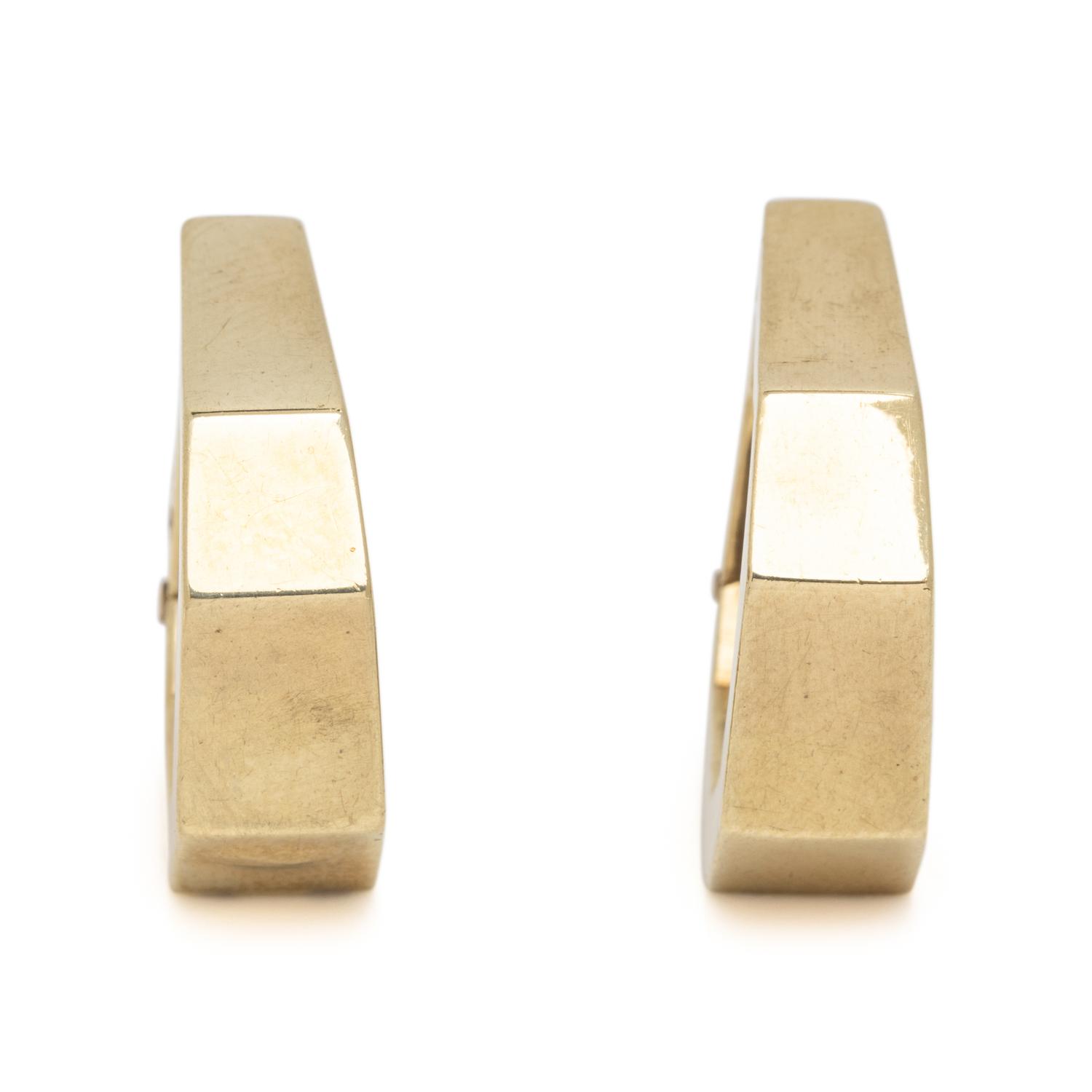 YELLOW GOLD HOOP EARRINGS