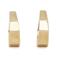 YELLOW GOLD HOOP EARRINGS