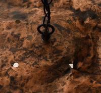 Three Copper and Metal Light Fixtures