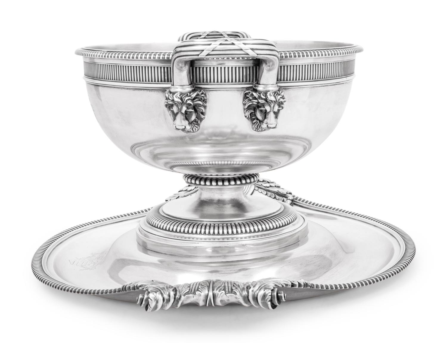 A Paul Storr Silver Tureen and Stand