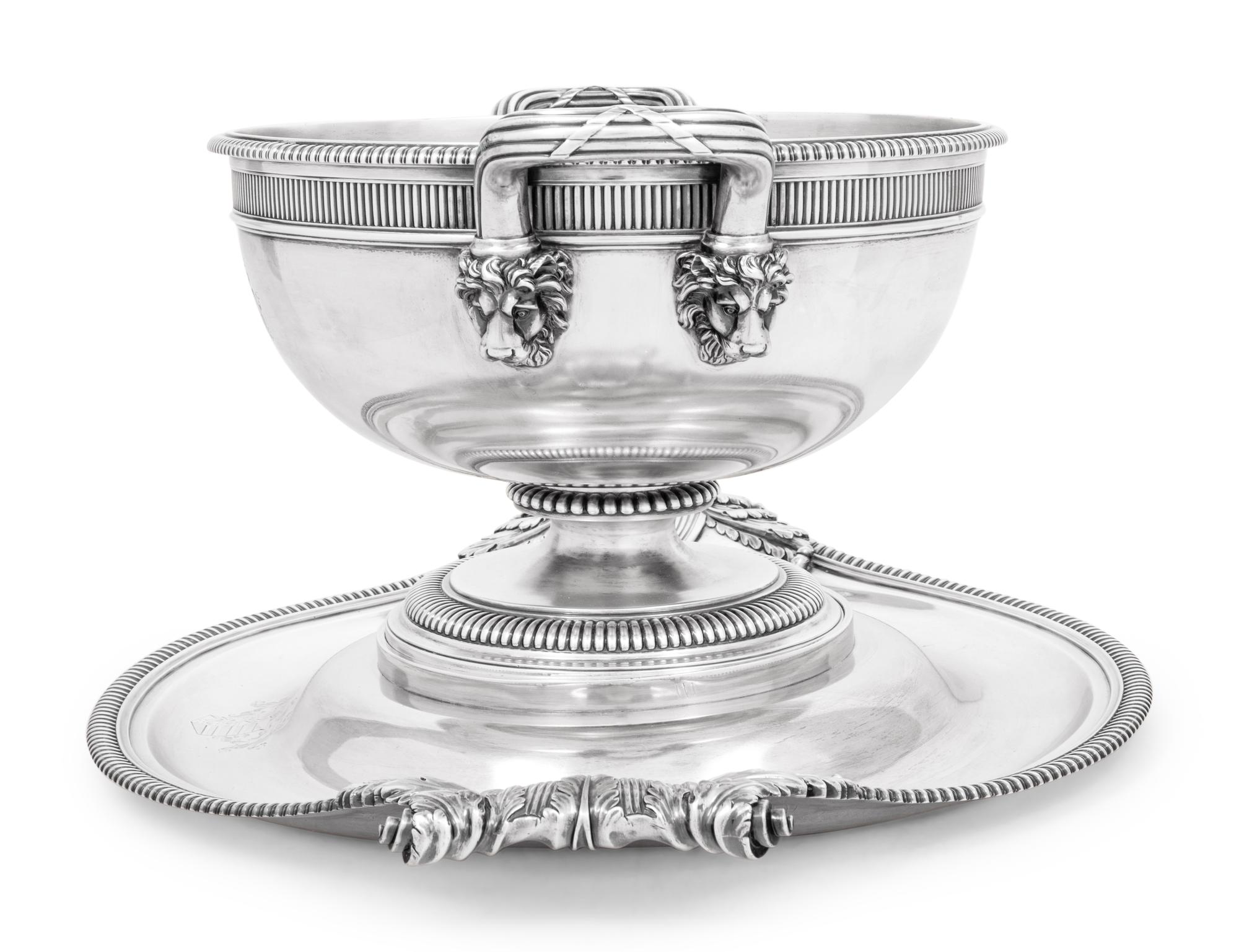 A Paul Storr Silver Tureen and Stand
