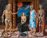 Woman with Chaos, Death and Time, c. 1981-82