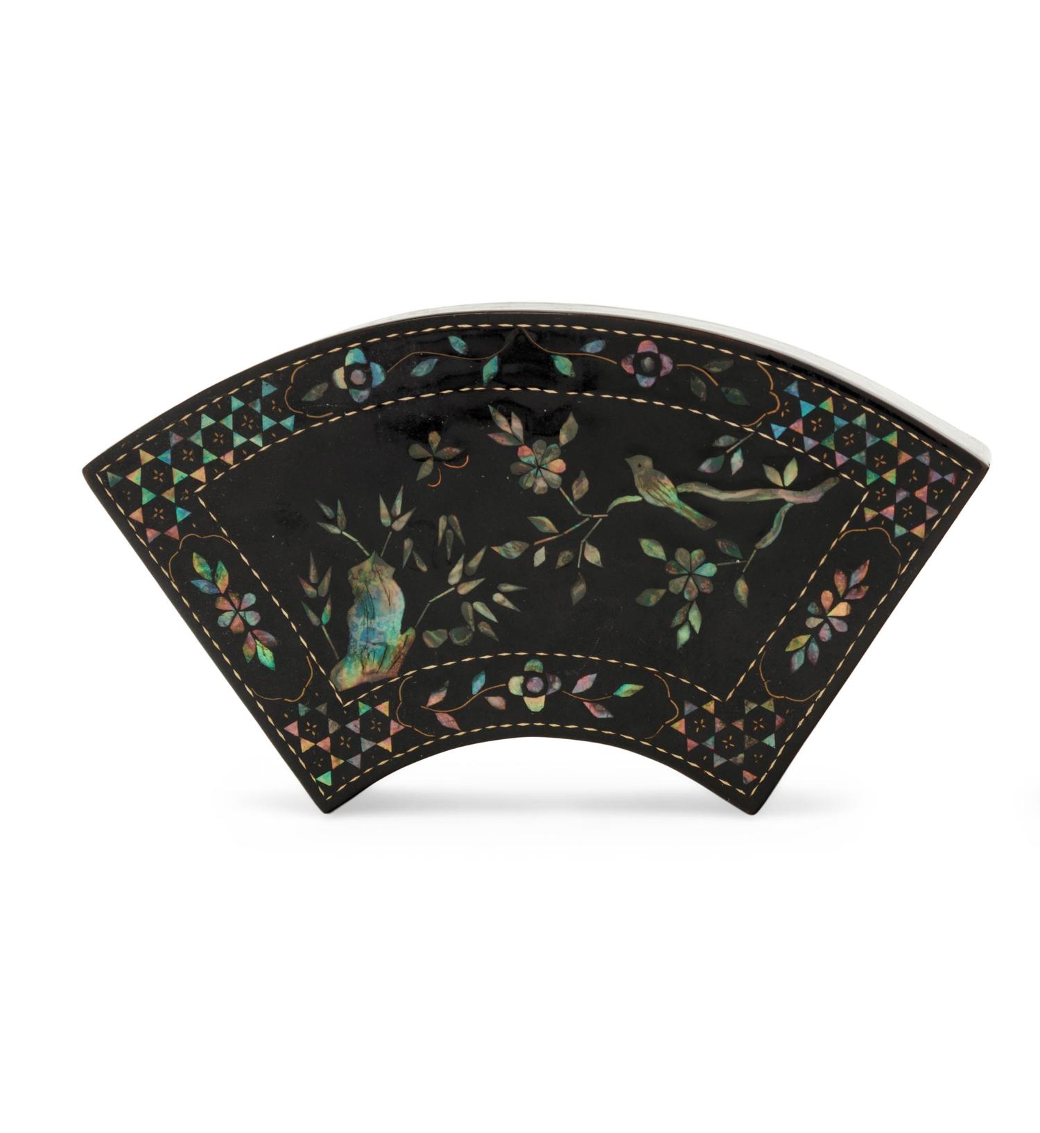 Two Chinese Mother-of-Pearl Inlaid Covered Boxes