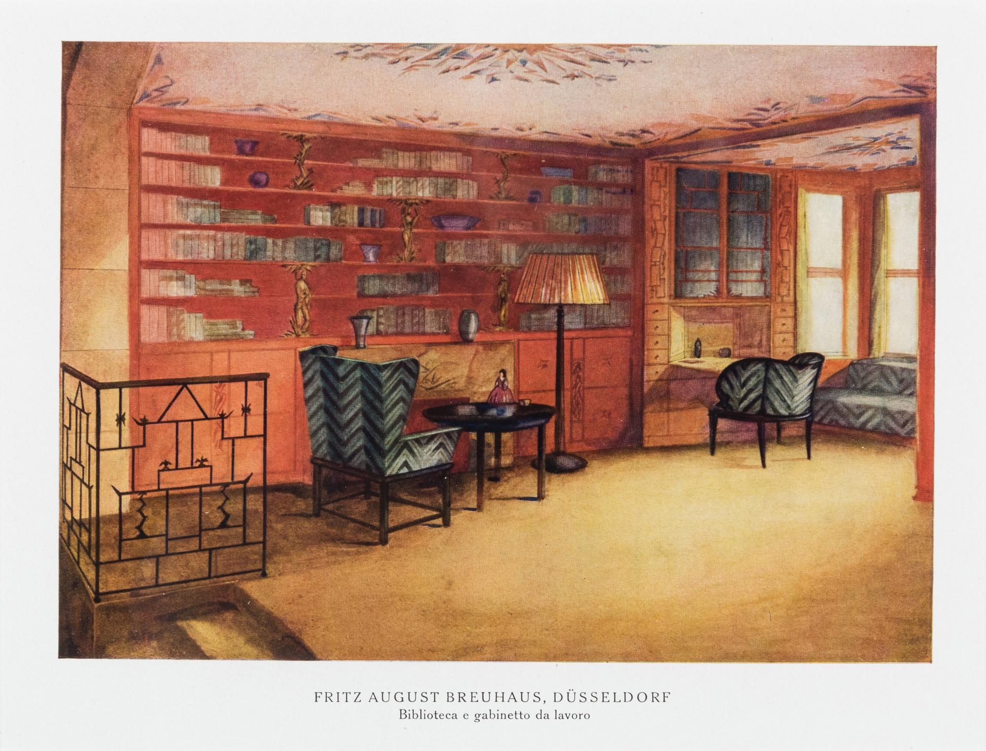 Eight Lithographs Depicting Interiors — 20TH CENTURY