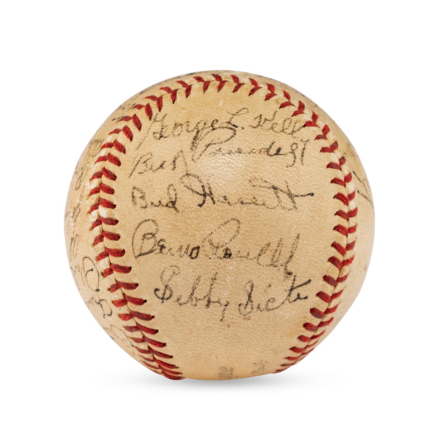 A 1941 Boston Braves Team Signed Autograph Baseball Including Casey Stengel (Beckett Authentication Services)