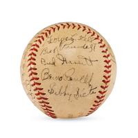 A 1941 Boston Braves Team Signed Autograph Baseball Including Casey Stengel (Beckett Authentication Services)