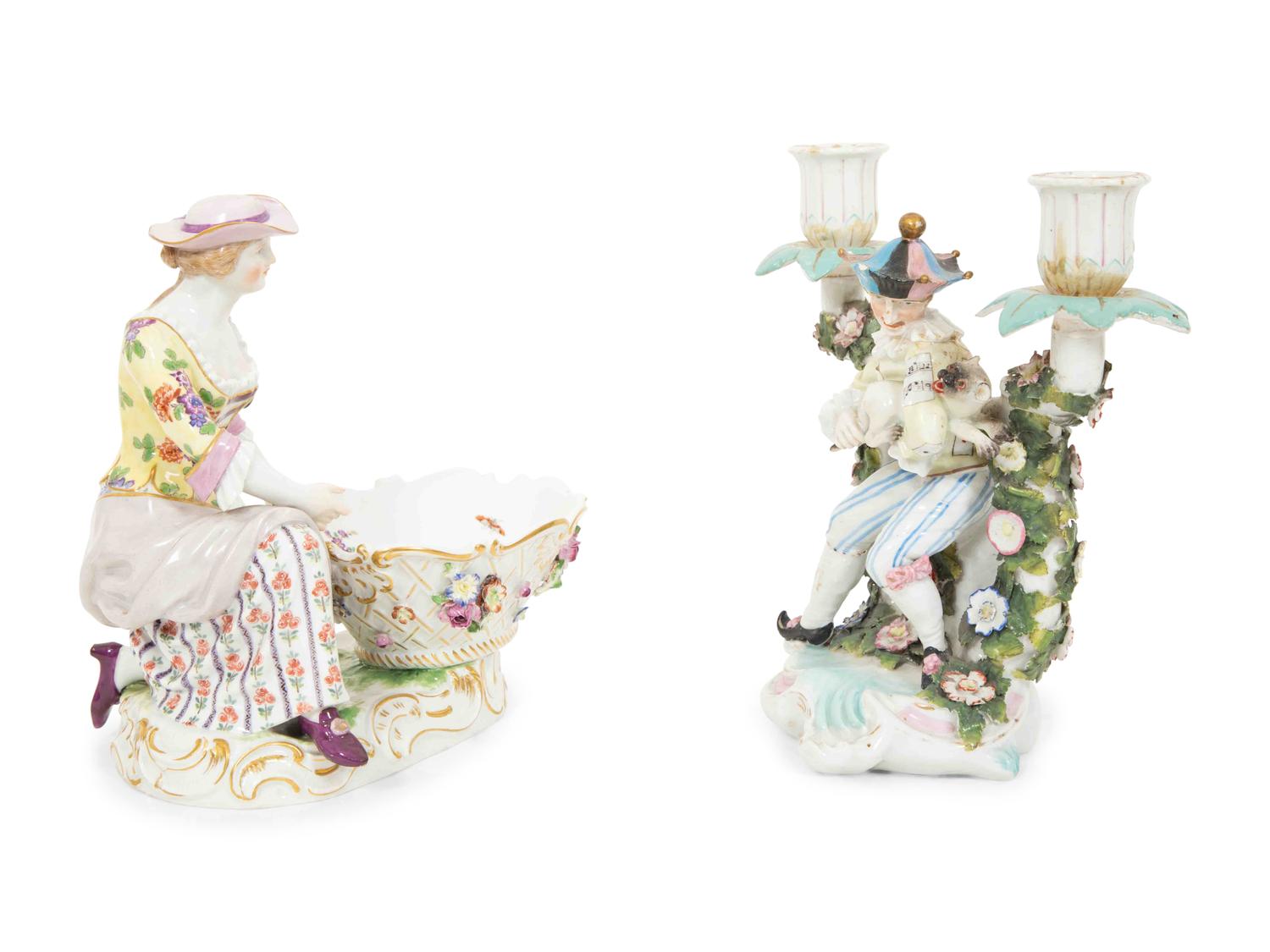 Two Dresden Porcelain Figurines