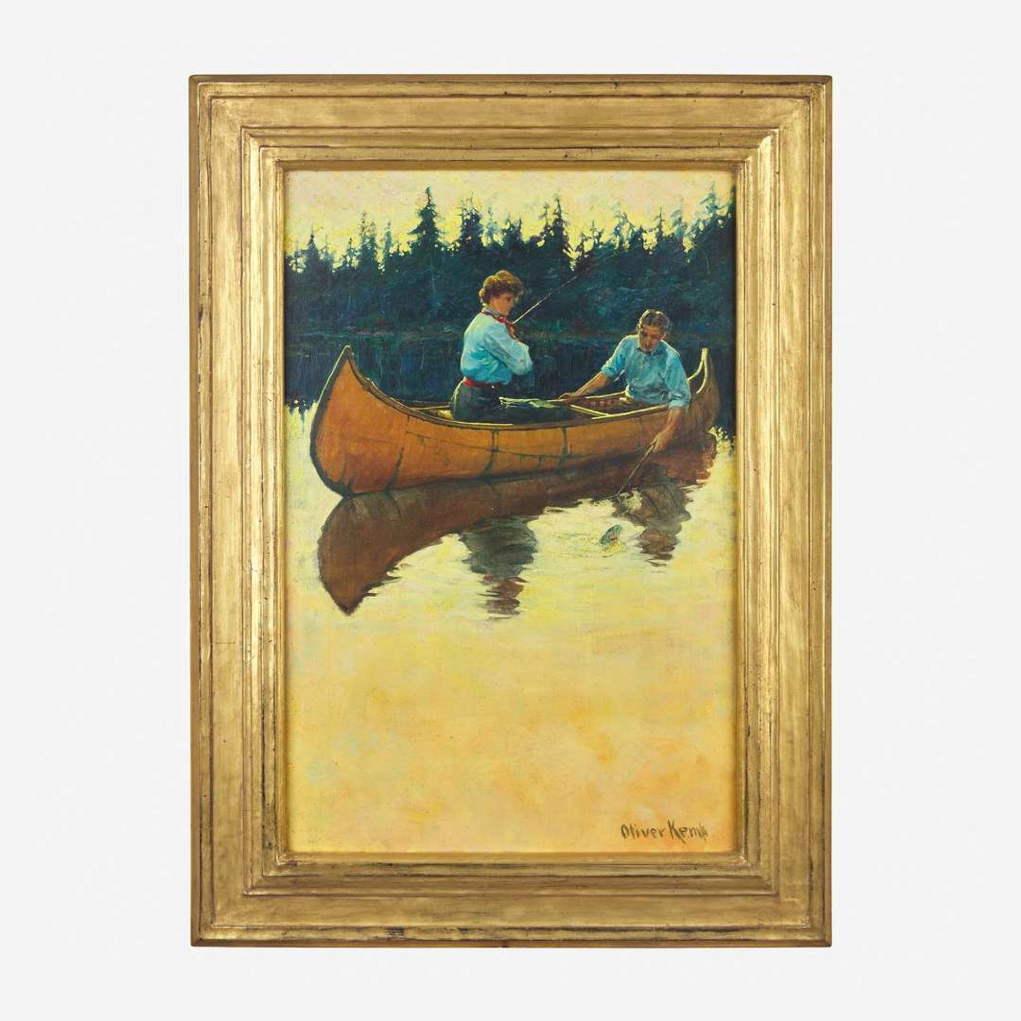 Oliver Kemp (American, 1887-1934) Untitled (Fishing)