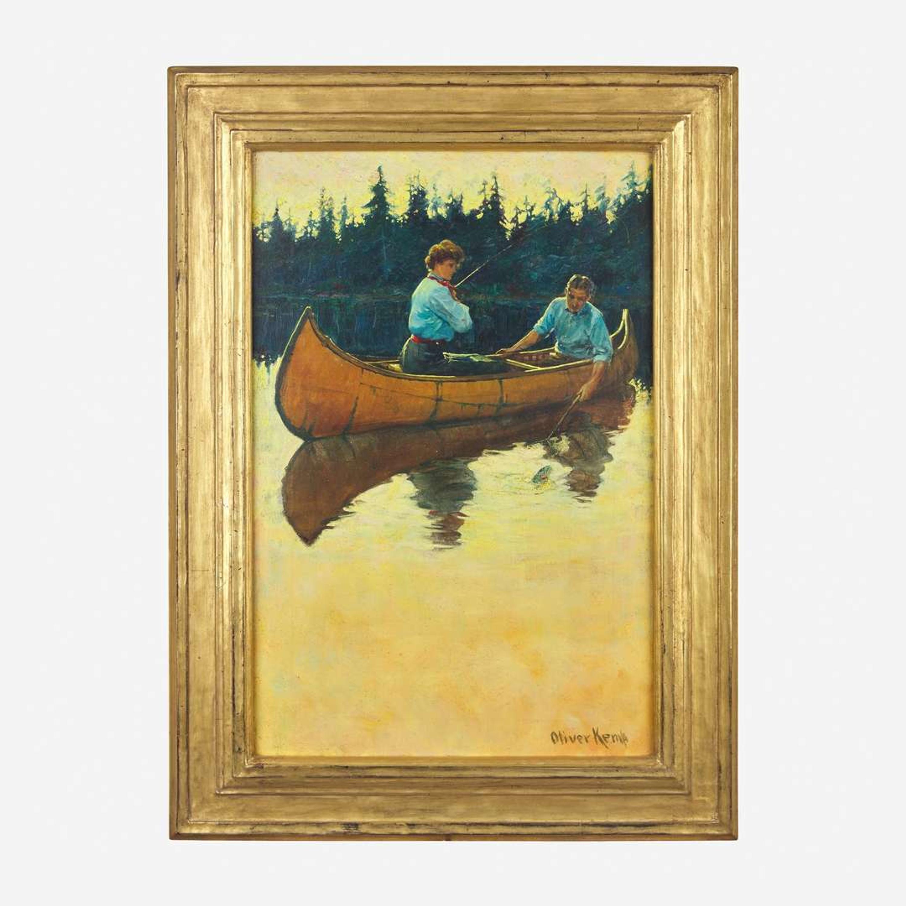 Oliver Kemp (American, 1887-1934) Untitled (Fishing)
