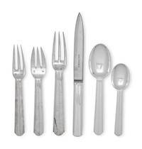 A Puiforcat Chantaco Silver-Plate Flatware Service