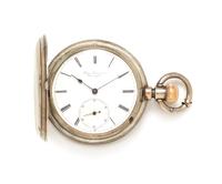 A Silver Hunter Case Pocket Watch, Chas. Asmann, Circa 1860's, 87.70 dwts.