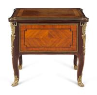 A Louis XV Style Gilt Bronze Mounted Kingwood Cabinet