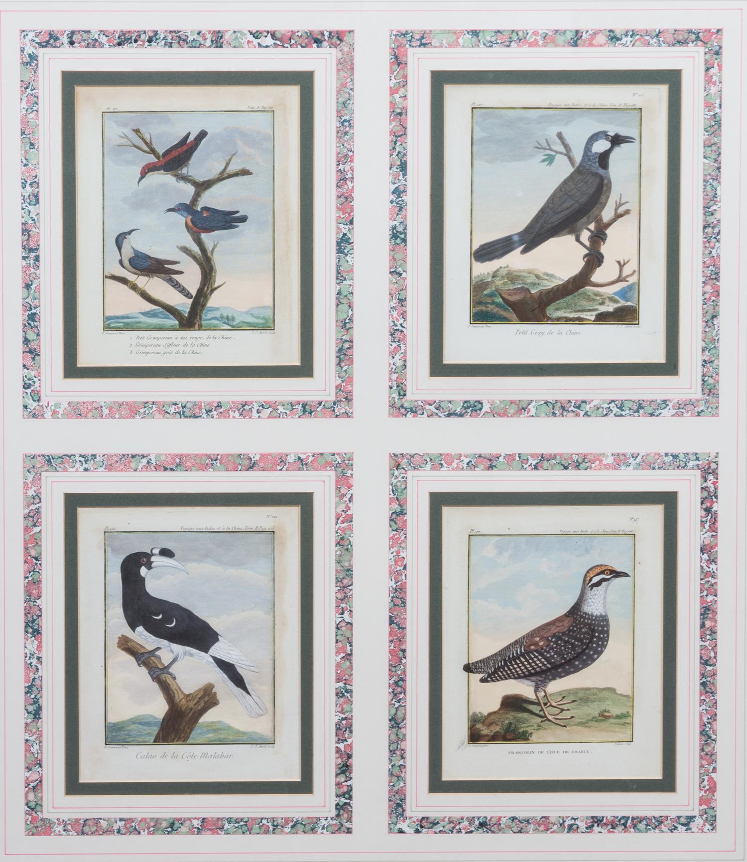 A Collection of Twelve Hand-Colored Ornithological Prints Height of each plate 9 1/2 x width 7 1/4 inches.
