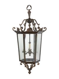 A Brass Hall Lantern
