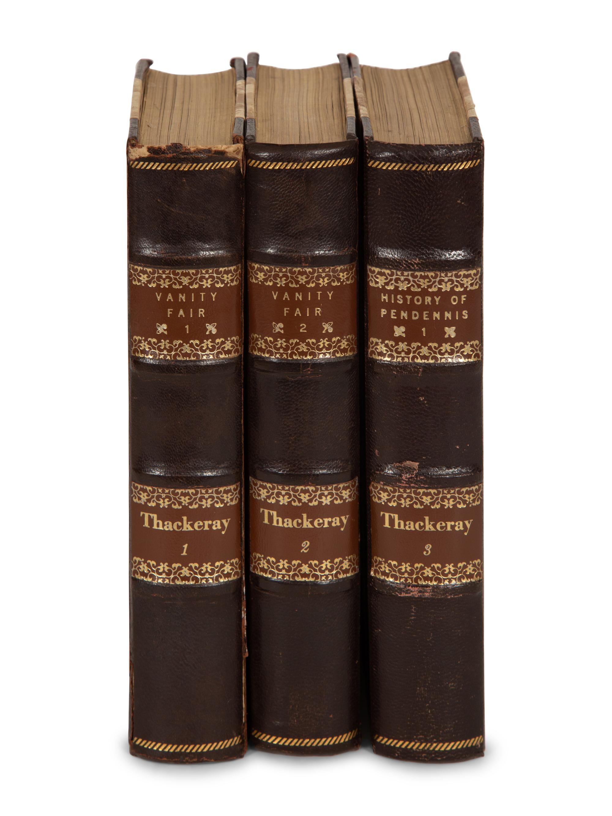 BINDINGS: The Complete Works of William Makepeace Thackery , Centenary Biographical Edition, 26 Volumes
