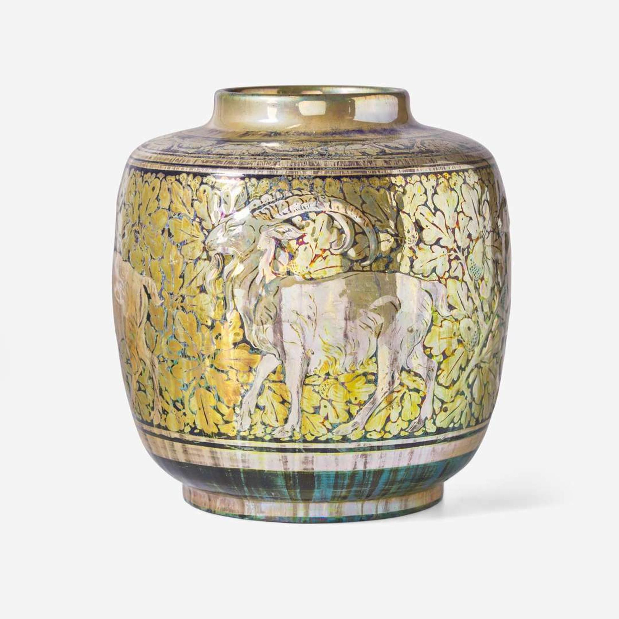 A Royal Lancastrian lustre glazed earthenware vase Richard Joyce (English, 1873-1931), Pilkington, England, 1905-1908