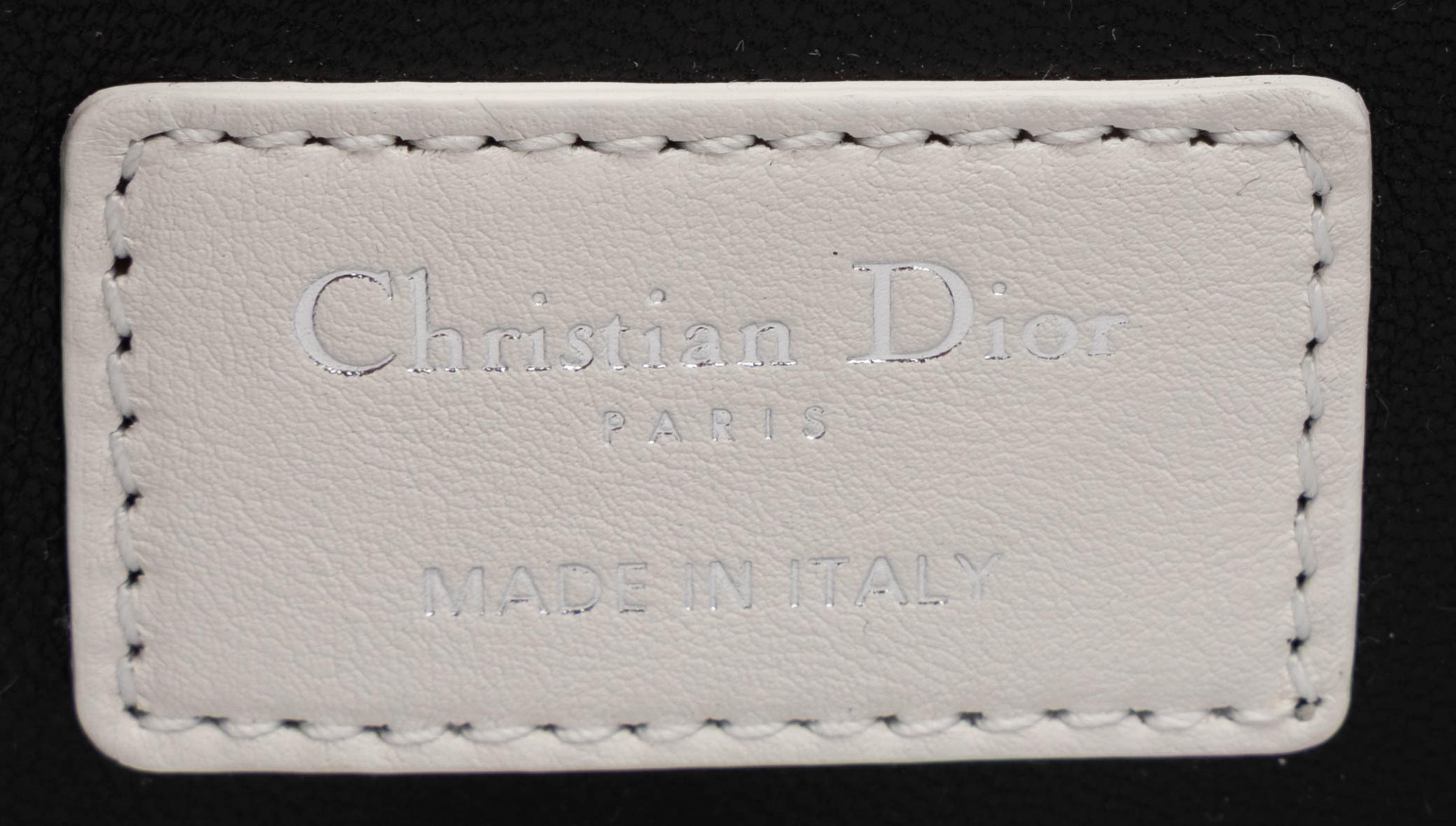 Christian Dior, Embellished White Clutch/Shoulder Bag