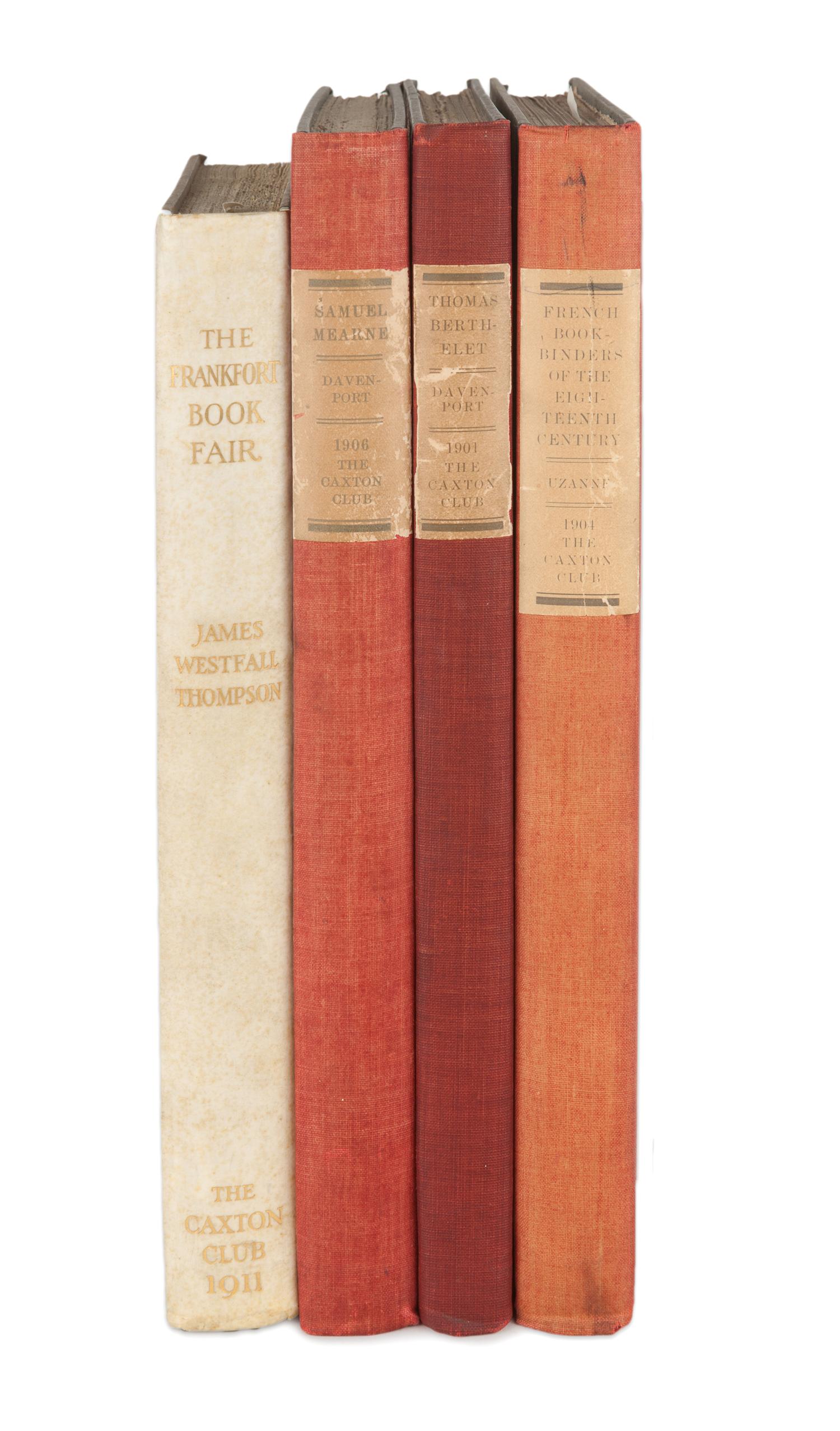 [CAXTON CLUB]. A group of 5 works published by the Caxton Club, comprising: