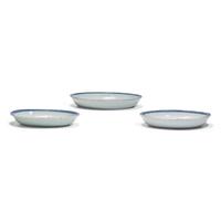 A Group of Three Chinese Export Porcelain Blue Fitzhugh Serving Dishes