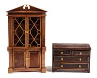 Two Furniture Articles Height 2 1/4 x width 3 1/4 x depth 1 1/2 inches. — Jim Traill-Hill, 1979