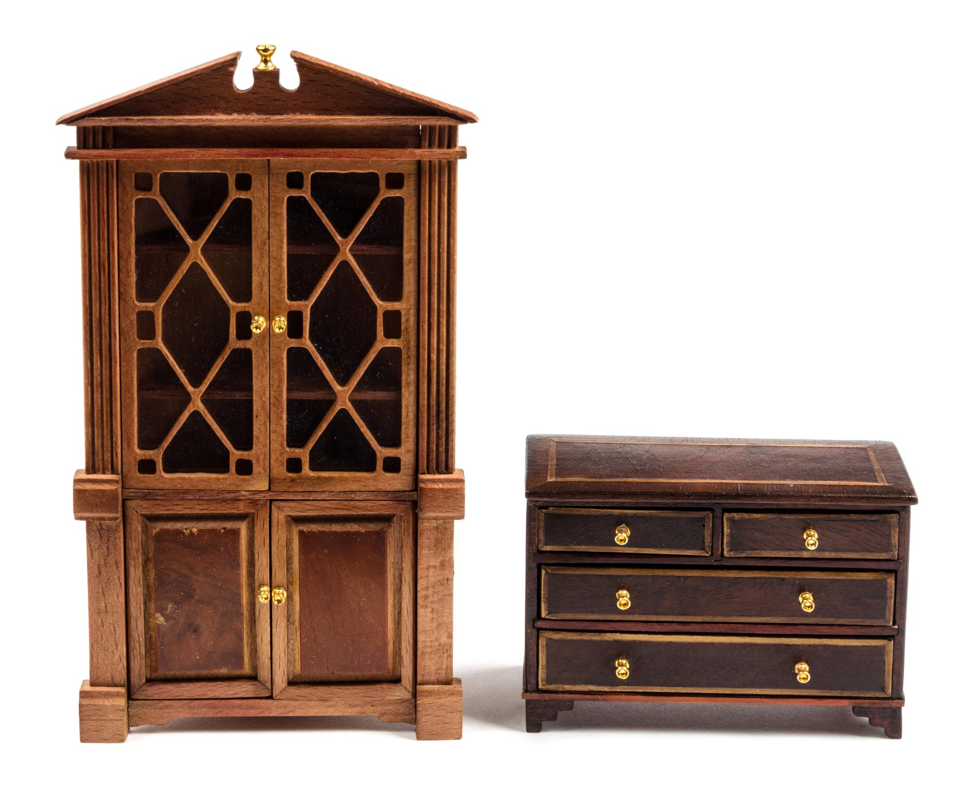 Two Furniture Articles Height 2 1/4 x width 3 1/4 x depth 1 1/2 inches. — Jim Traill-Hill, 1979