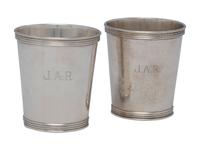 A Pair of American Silver Julep Cups
