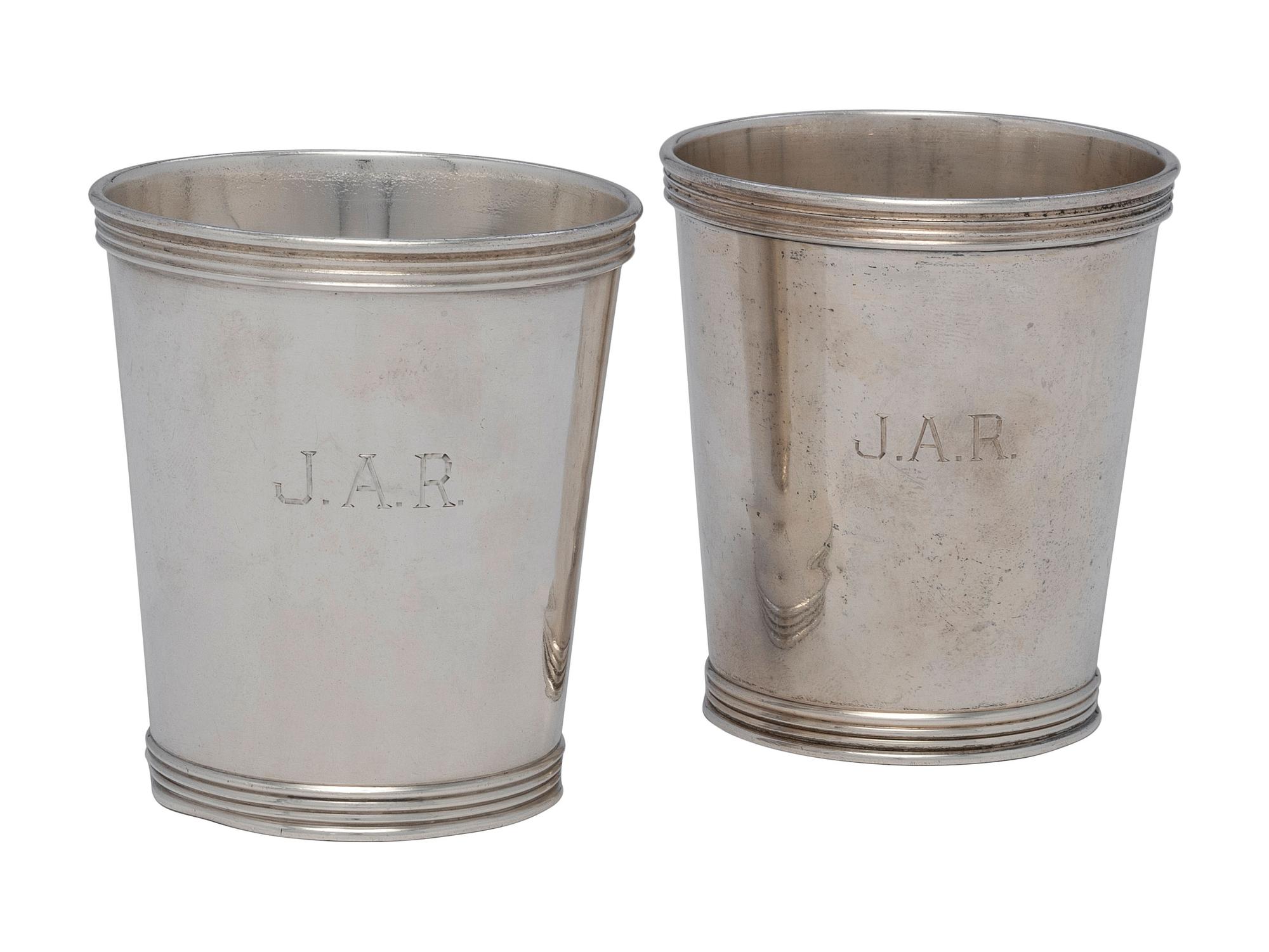 A Pair of American Silver Julep Cups